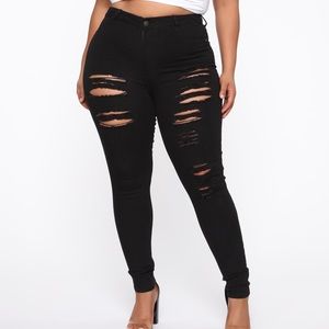 COPY - Tris II Skinny Jeans - Black